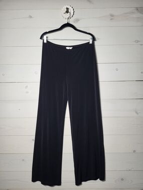 LONDON TIMES Wide Leg Pants Flowy Classic Pull-On Style.
